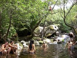 En las pozas en Hervs